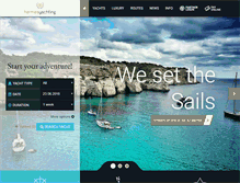 Tablet Screenshot of hermesyachting.com